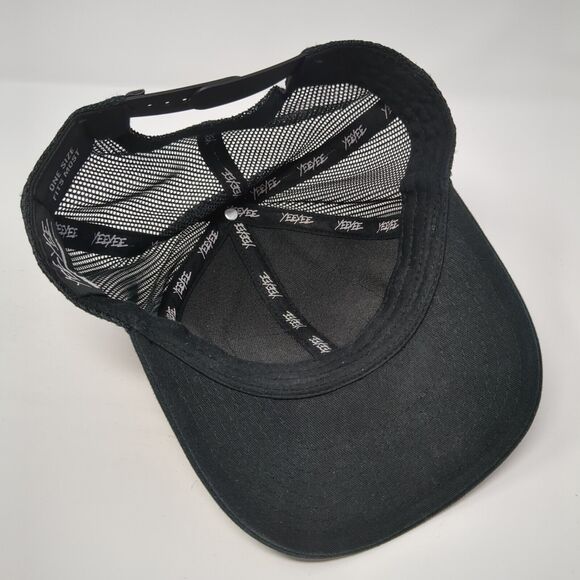 Yee Yee Snapback Trucker Hat Black One Size Adjustable Mesh Back 6 Panel - Picture 6 of 9